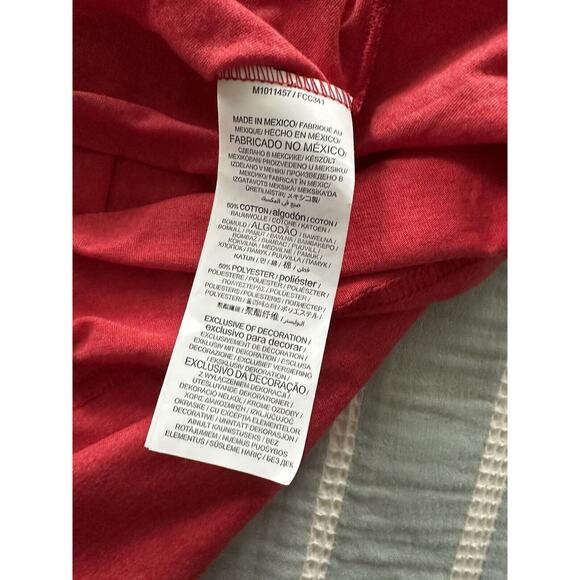 New NBA Atlanta Hawks Unisex Men's Short Sleeve Graphic Logo T-Shirt Red XL - Picture 5 of 5